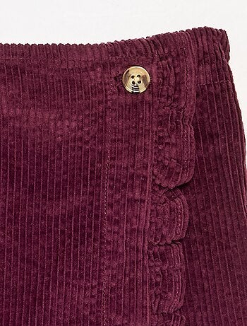 Falda pantalón de pana