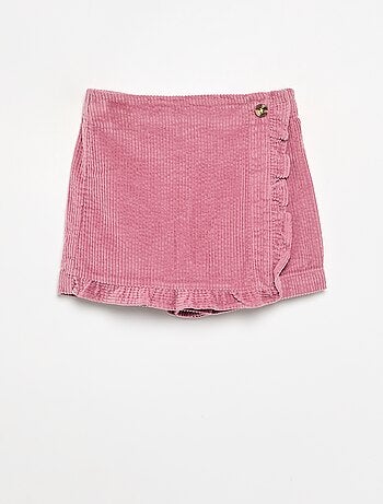 Falda pantalón de pana