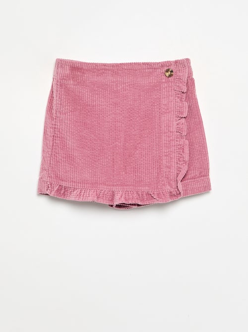 Falda pantalón de pana - Kiabi