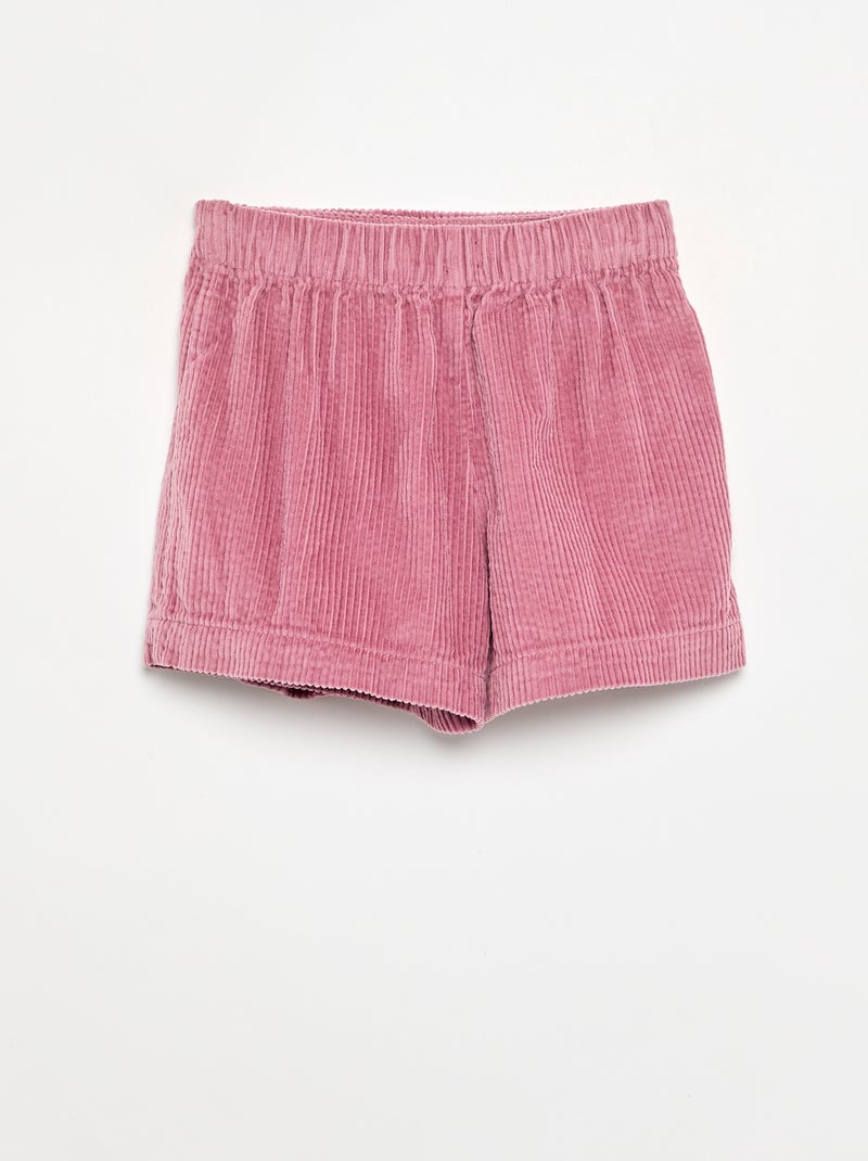 Falda pantalón de pana Rosa - Kiabi