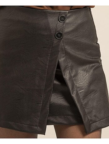 Falda pantalón de polipiel XAVERY