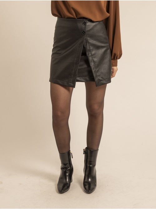 Falda pantalón de polipiel XAVERY - Kiabi Falda pantalón de polipiel XAVERY - Kiabi