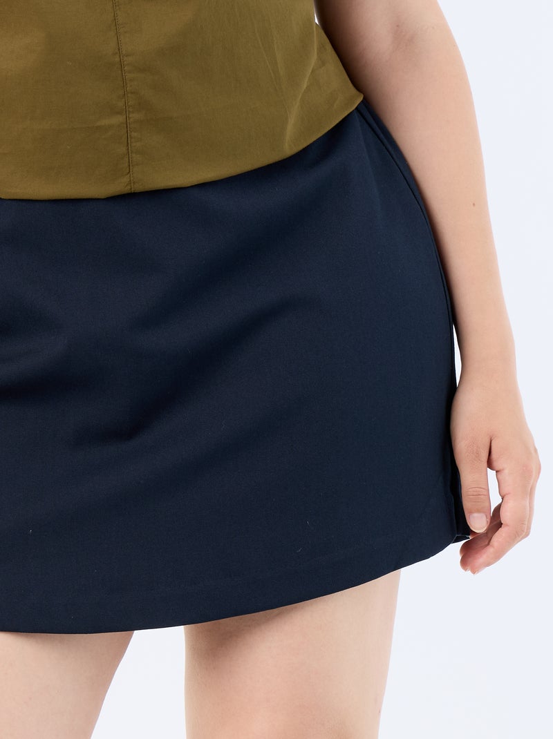 Falda pantalón de punto grueso Azul - Kiabi