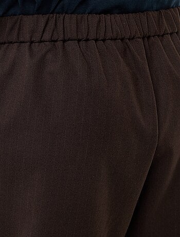 Falda pantalón de rayas finas