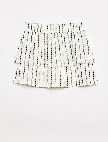 Falda pantalón de rayas verticales finas