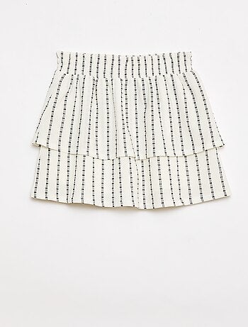 Falda pantalón de rayas verticales finas