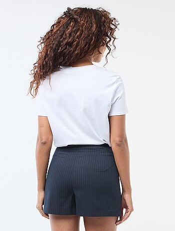 Falda pantalón de tiro alto