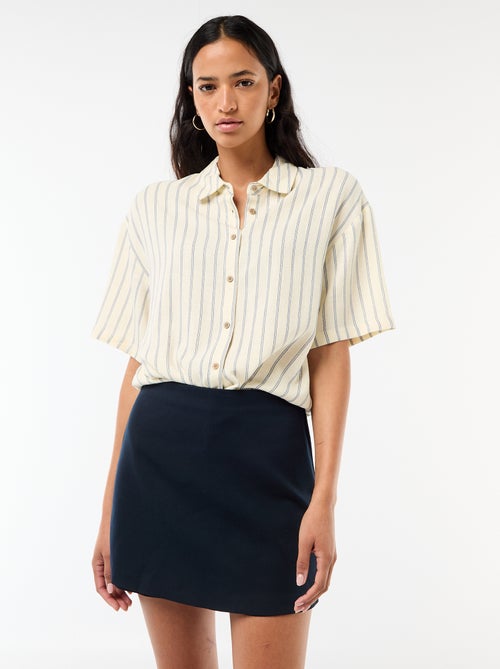 Falda pantalón de tiro alto - Kiabi