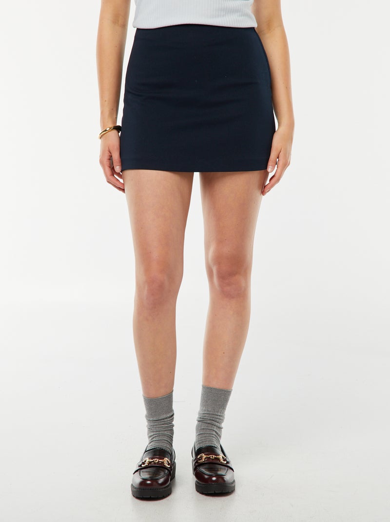 Falda pantalón de tiro alto Azul - Kiabi