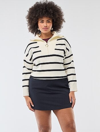 Falda pantalón de tiro alto