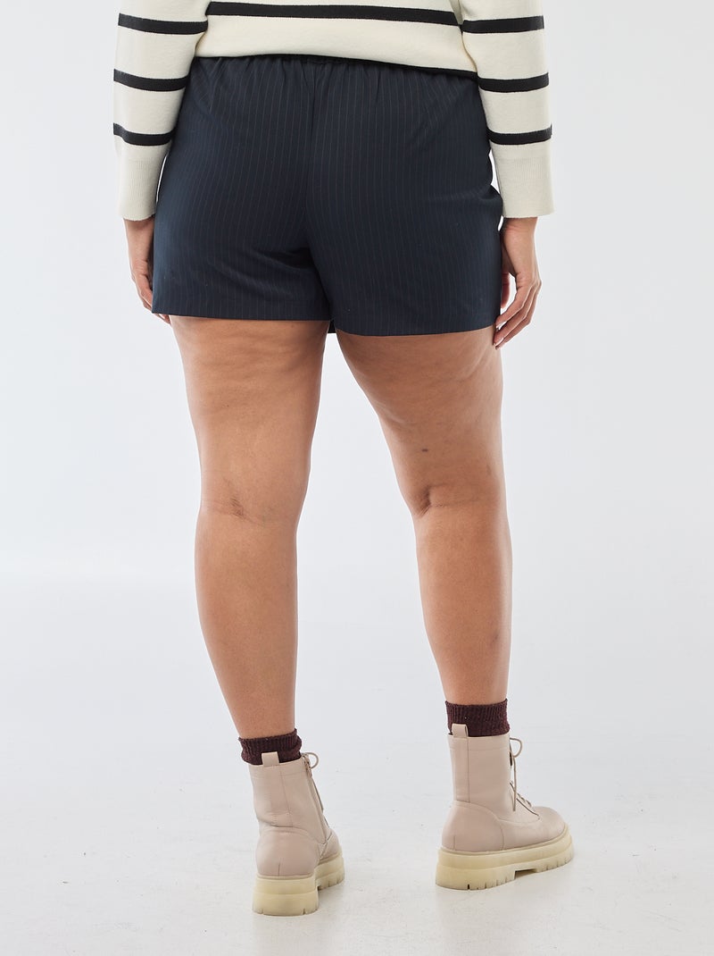 Falda pantalón de tiro alto Azul - Kiabi