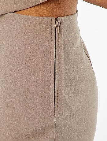 Falda pantalón de tiro alto