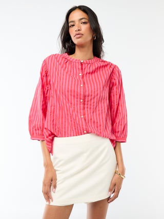 Falda pantalón de tiro alto