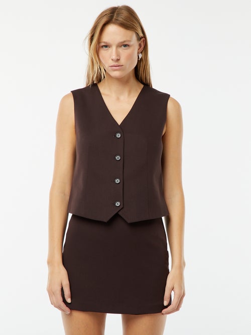 Falda pantalón de tiro alto - Kiabi