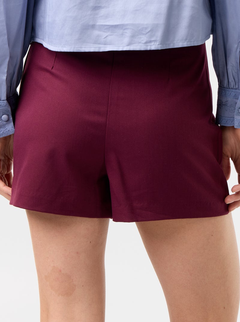 Falda pantalón de tiro alto Purpura - Kiabi