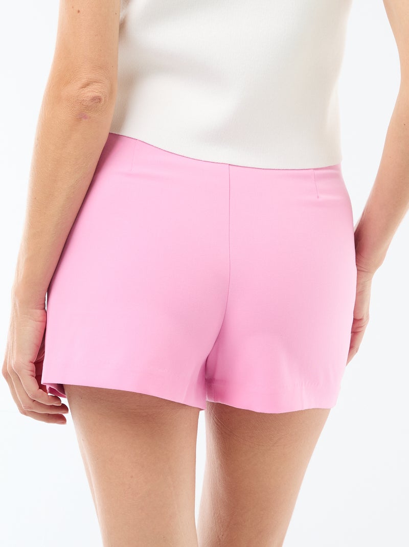 Falda pantalón de tiro alto Rosa - Kiabi