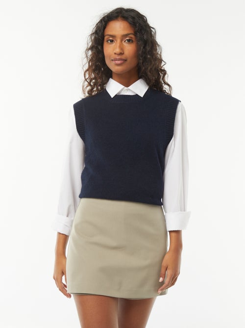 Falda pantalón de tiro alto - Kiabi