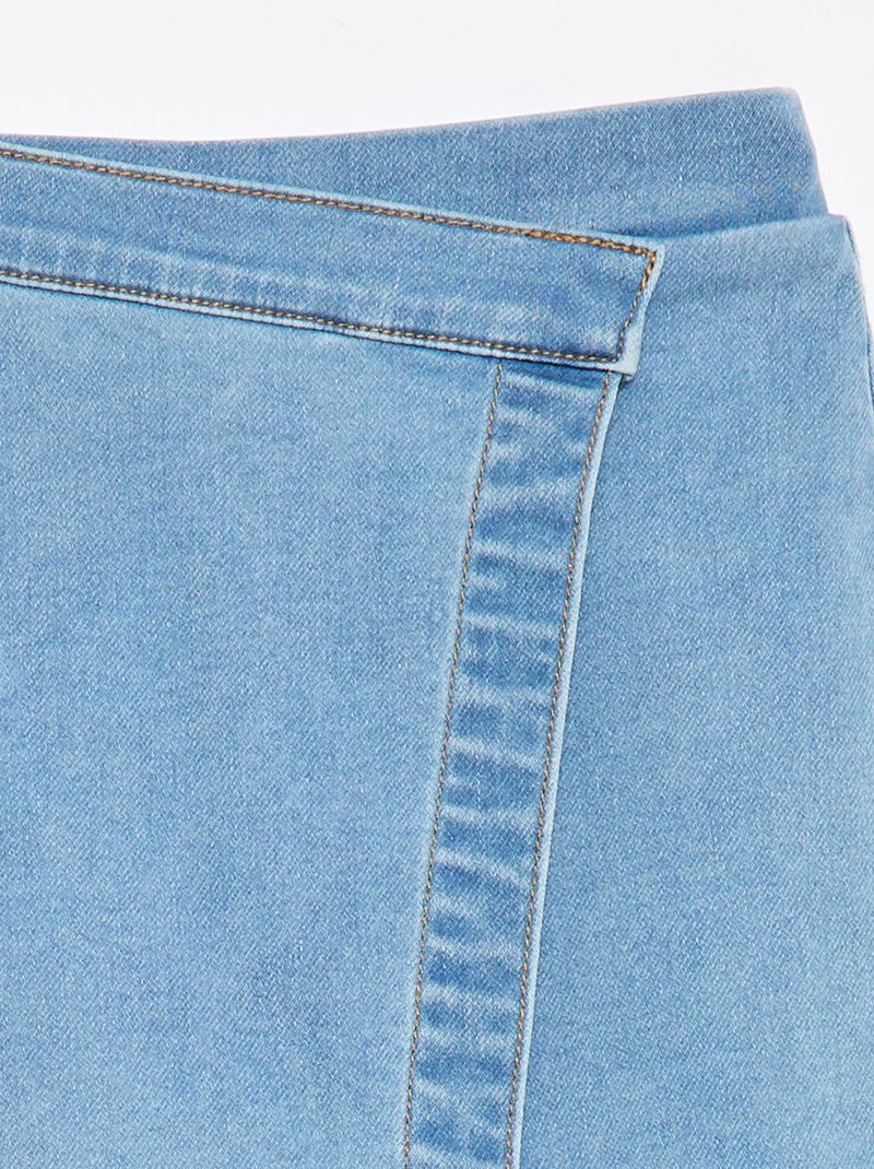 Falda-pantalón de vaquero Azul - Kiabi