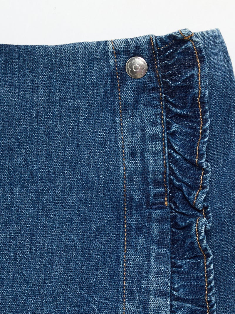 Falda pantalón de vaquero Azul - Kiabi