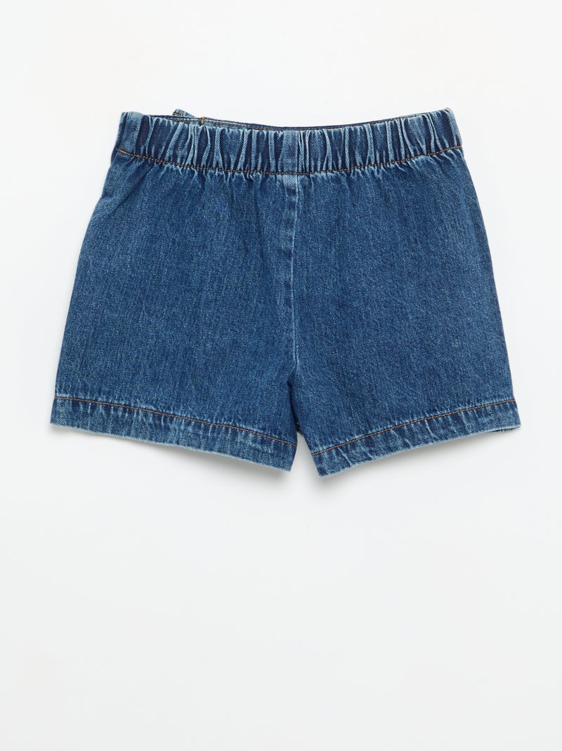 Falda pantalón de vaquero Azul - Kiabi