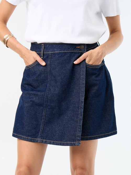 Falda pantalón de vaquero crudo - Kiabi Falda pantalón de vaquero crudo - Kiabi