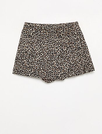 Falda pantalón estampada