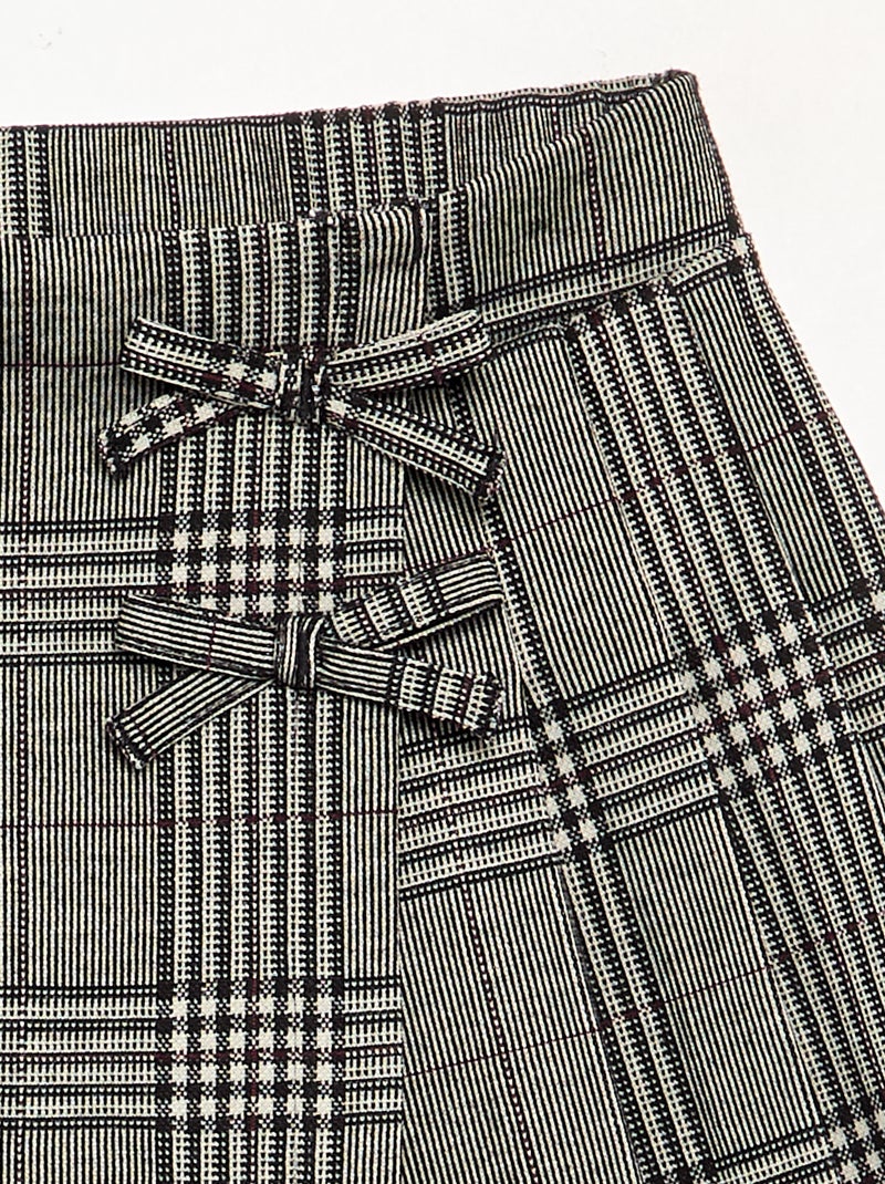 Falda pantalón estampada Gris - Kiabi