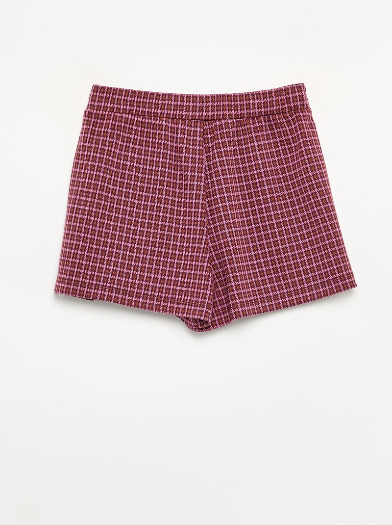 Falda pantalón estampada Rosa - Kiabi