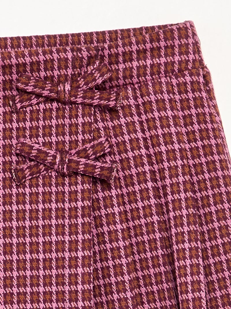 Falda pantalón estampada Rosa - Kiabi