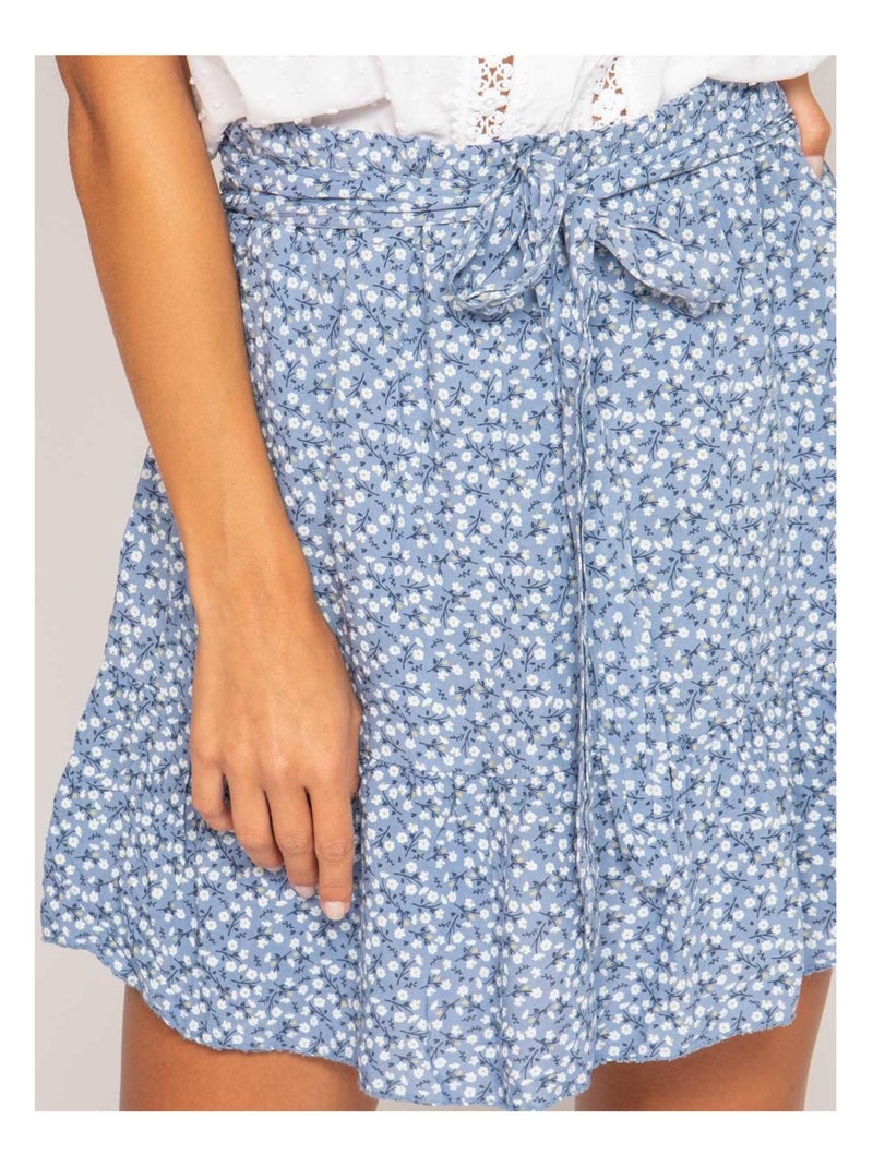 Falda pantalón estampada xymess Azul - Kiabi