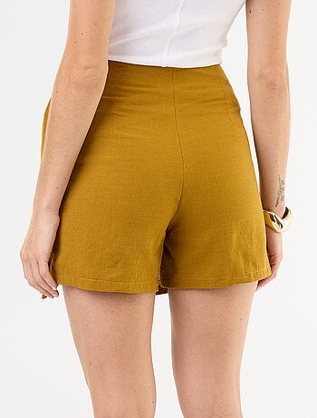 Falda pantalón ligera con cinturón para anudar