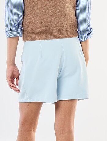 Falda pantalón lisa