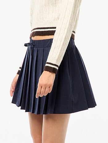 Falda pantalón plisada