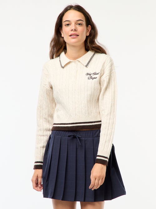 Falda pantalón plisada - Kiabi