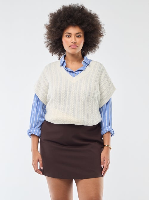 Falda pantalón tiro alto - Kiabi