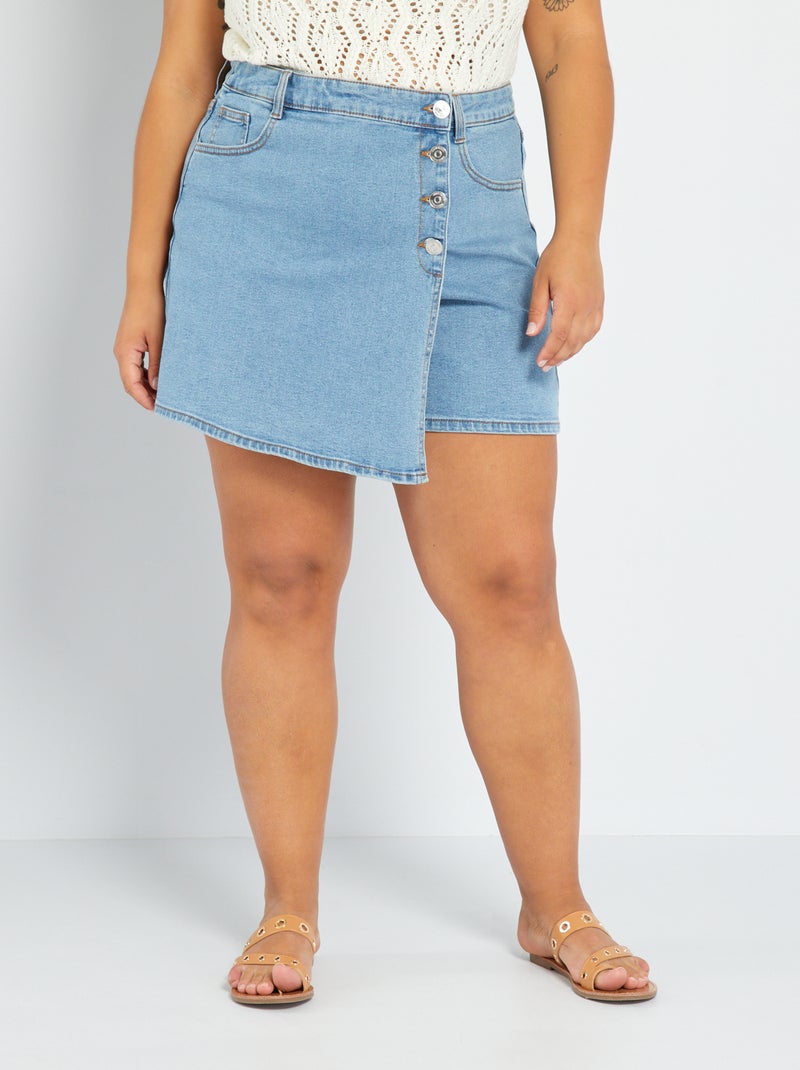 Falda pantalón vaquera Azul - Kiabi