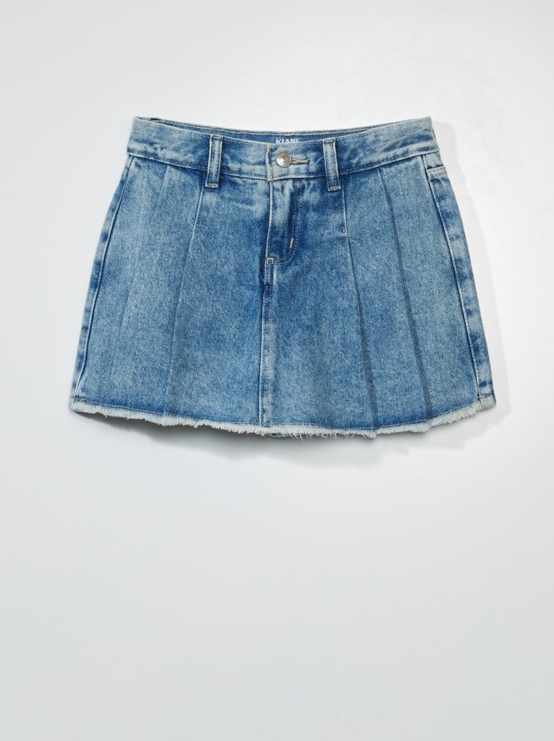 Falda pantalón vaquera AZUL - Kiabi