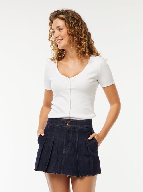 Falda pantalón vaquera - Kiabi