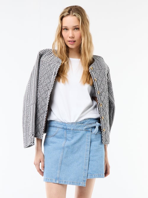 Falda pantalón vaquera - Kiabi