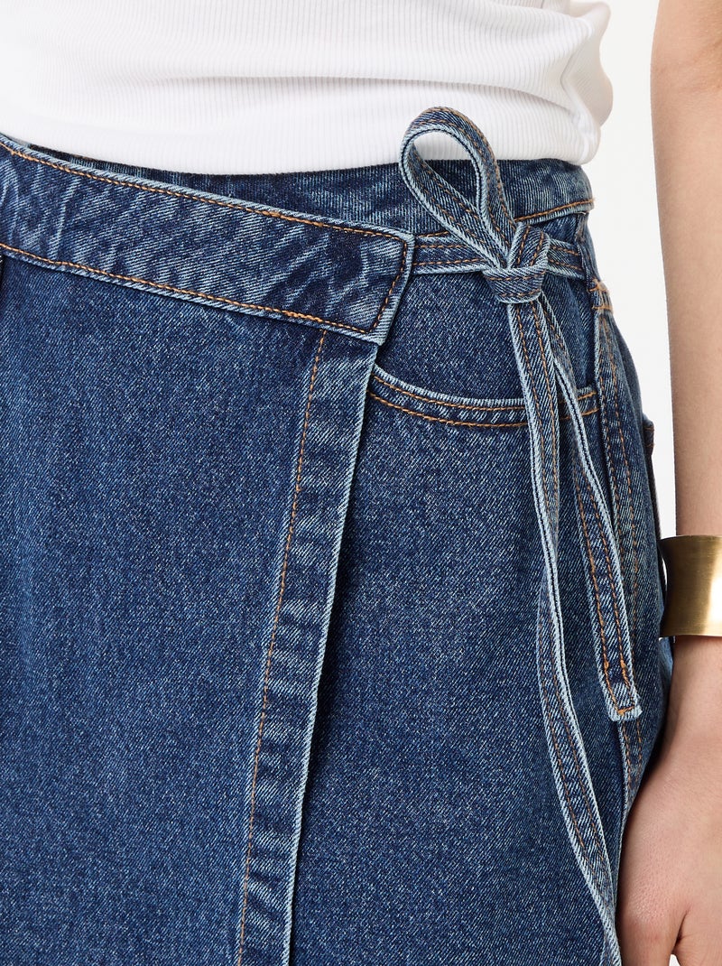 Falda pantalón vaquera Azul - Kiabi