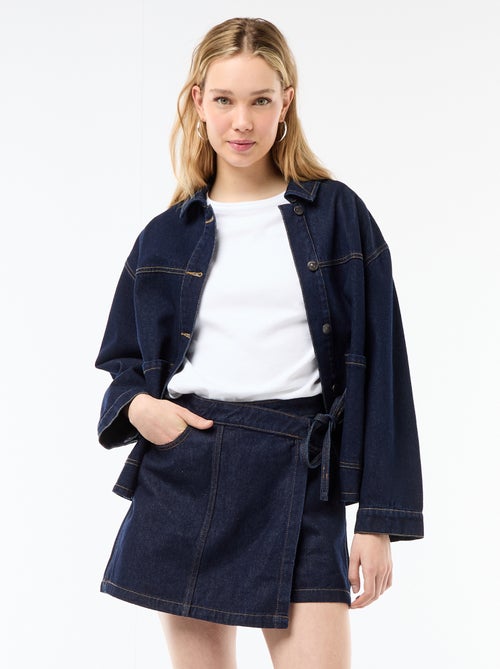 Falda pantalón vaquera - Kiabi