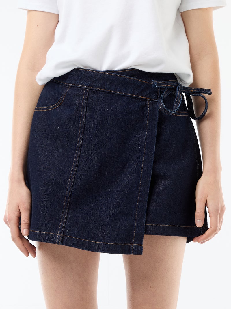 Falda pantalón vaquera Azul - Kiabi