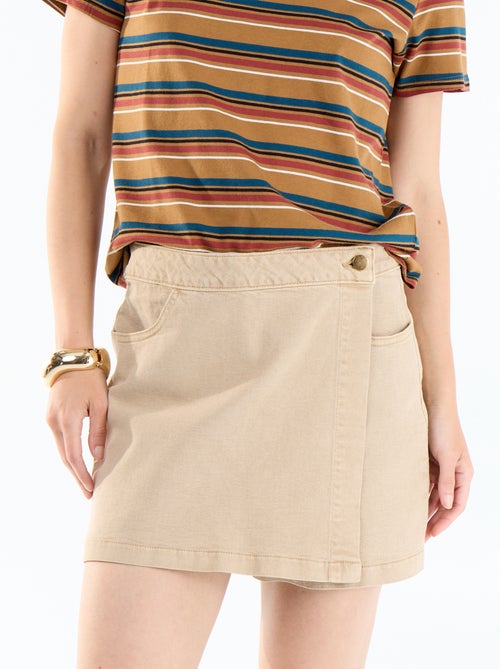 Falda pantalón vaquera - Kiabi