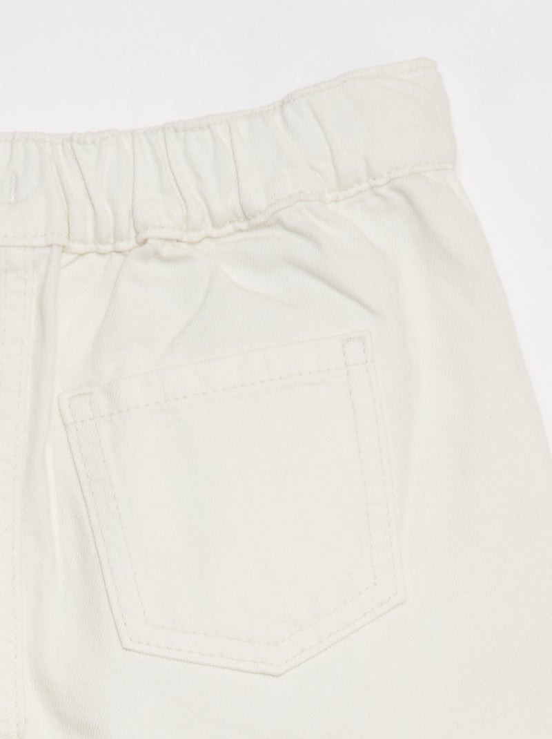 Falda pantalón vaquera BLANCO - Kiabi