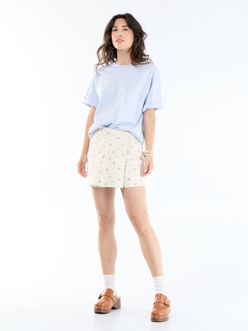 Falda pantalón vaquera - Kiabi