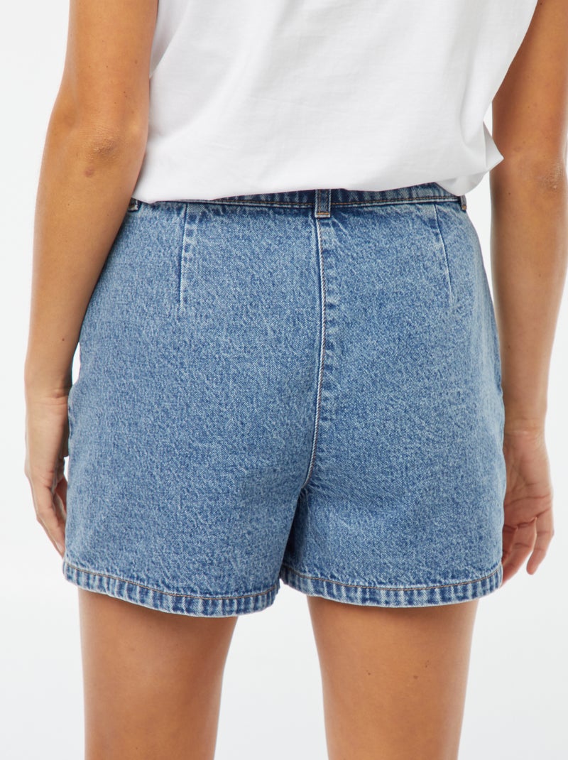 Falda pantalón vaquera corta Azul - Kiabi