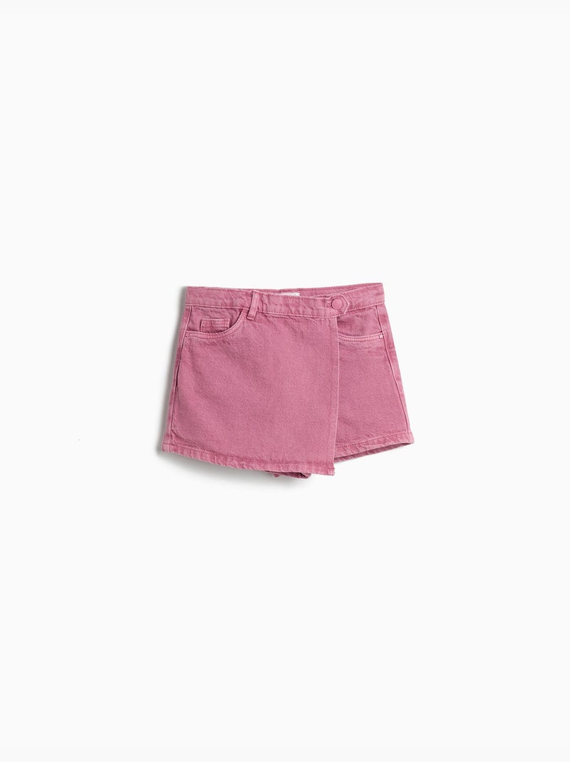 Falda pantalón vaquera, MO Fashion Rosa - Kiabi