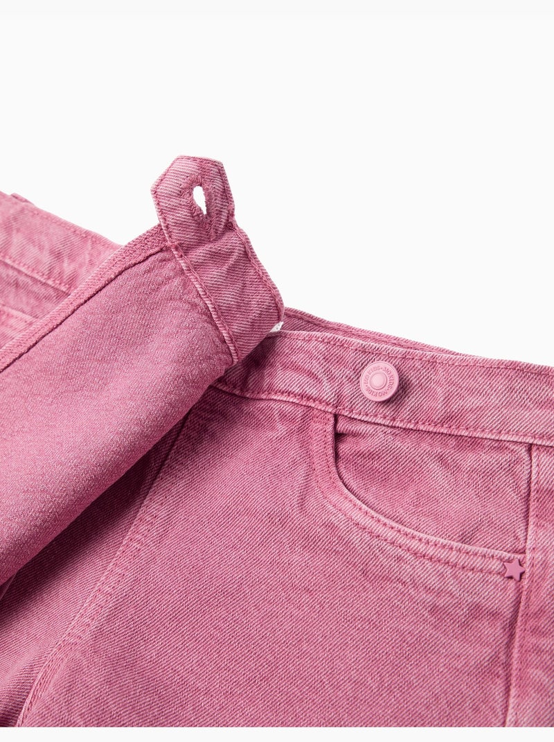 Falda pantalón vaquera, MO Fashion Rosa - Kiabi