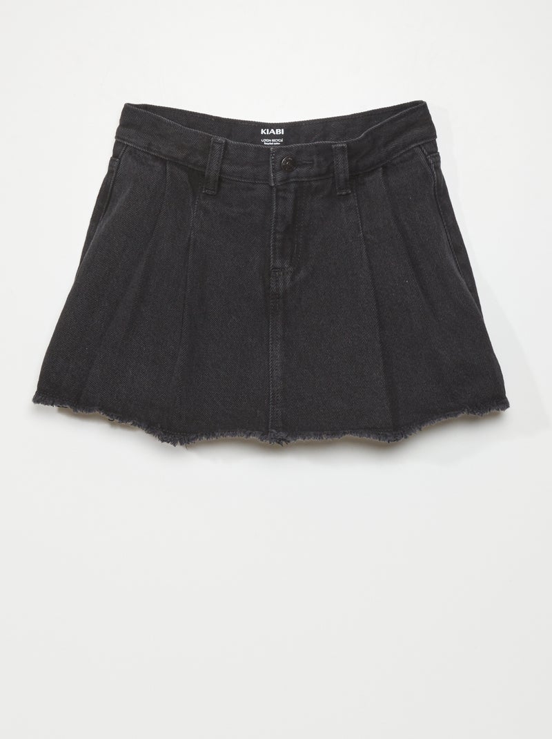 Falda pantalón vaquera NEGRO - Kiabi