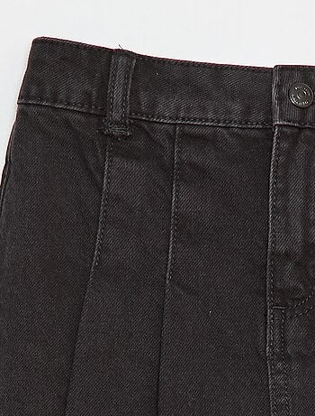 Falda pantalón vaquera plisada